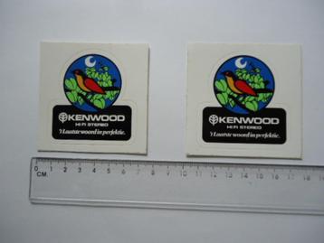 sticker Kenwood hifi stereo stereotoren retro 2x sponsor