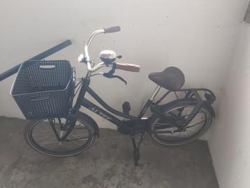 Meisjes fiets mat zwart 