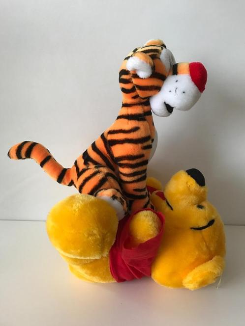 Knuffel beer Winnie de Poeh met tijger Teigetje 50 cm, Verzamelen, Disney, Zo goed als nieuw, Knuffel, Winnie de Poeh of vrienden