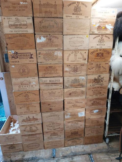 Wijnkisten kistjes houten kist wijnkistje, Verzamelen, Wijnen, Zo goed als nieuw, Overige typen, Overige gebieden, Ophalen