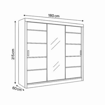Nieuwe Kledingkast met Schuifdeuren - afbeelding 7 Nieuwe Kledingkast met Schuifdeuren - afbeelding 7