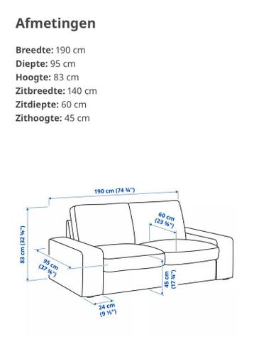 Kivik Ikea tweezits bank | hele goede staat - afbeelding 6 Kivik Ikea tweezits bank | hele goede staat - afbeelding 6