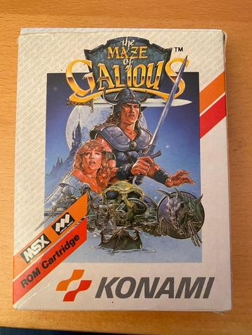 Maze of Galious MSX Konami in BOX