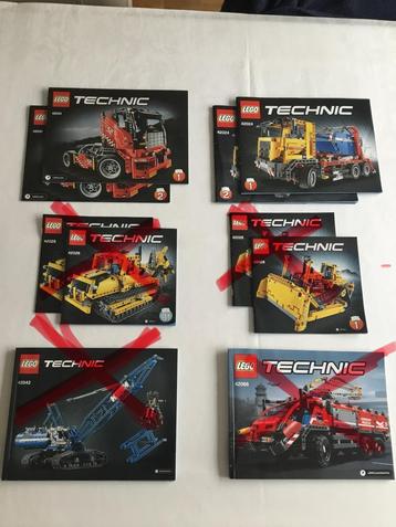Lego Technic handleidingen boekjes instructies 42041 42024