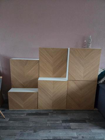 Ikea 6 Besta kasten met Hedeviken deuren - afbeelding 1 Ikea 6 Besta kasten met Hedeviken deuren - afbeelding 1