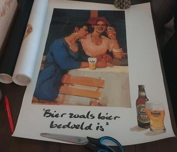 Heineken posters Bier zoals bier bedoeld is' 69x47cm 