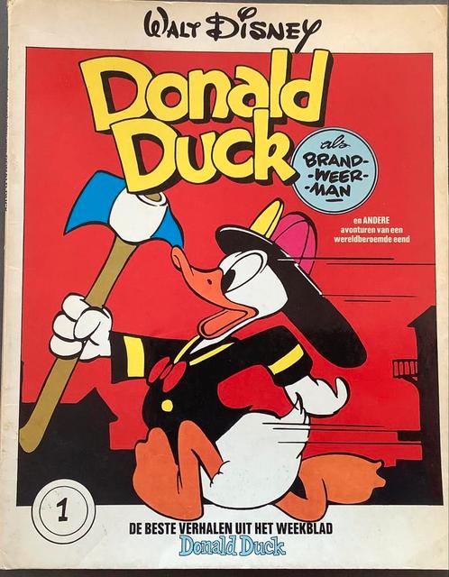 Donald Duck als Brandweerman 1e druk, Boeken, Stripboeken, Gelezen, Eén stripboek, Ophalen of Verzenden