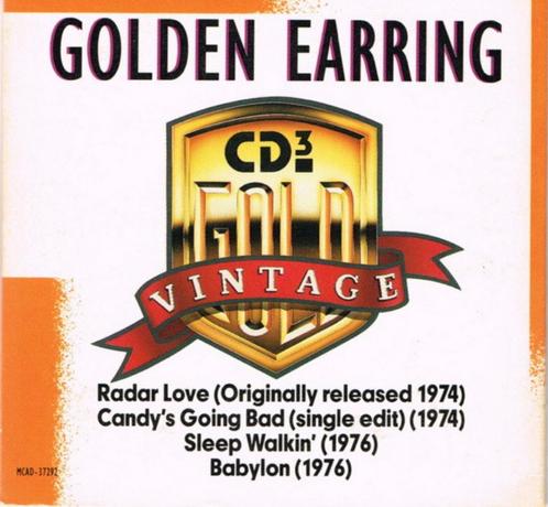 GOLDEN EARRING - VINTAGE GOLD - RADAR LOVE (3 INCH MINI CD), Cd's en Dvd's, Cd Singles, Zo goed als nieuw, Rock en Metal, 1 single