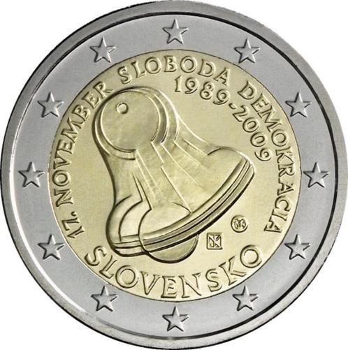 2 euro Slowakije “ Dag van de Vrijheid ’’ UNC 2009, Postzegels en Munten, Munten | Europa | Euromunten, Losse munt, 2 euro, Slowakije