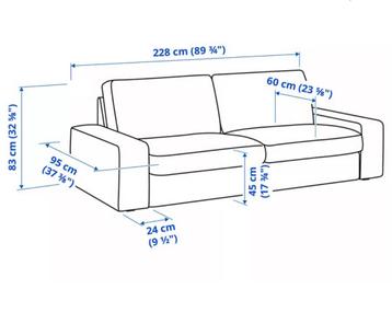 IKEA Kivik 3-zits leren bank - afbeelding 4 IKEA Kivik 3-zits leren bank - afbeelding 4