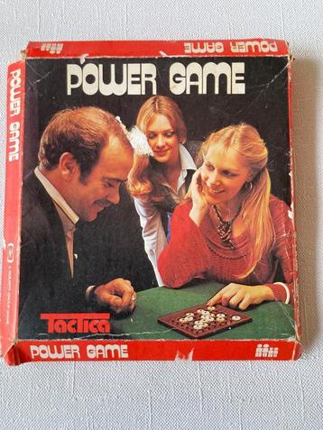 Retro spel Power Game handleiding in originele doos jaren 60