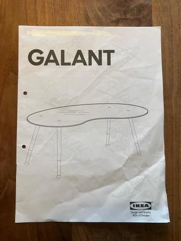 Bureau, Ikea Galant met melkglazen bovenblad - afbeelding 5