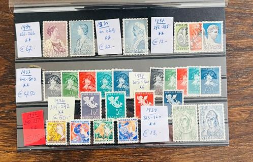 Kavel postfris 1932-1939, Postzegels en Munten, Postzegels | Nederland, Postfris, T/m 1940, Verzenden