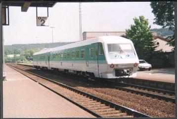 Foto DB 610 509-2 Pegnitz Duitsland 1992.