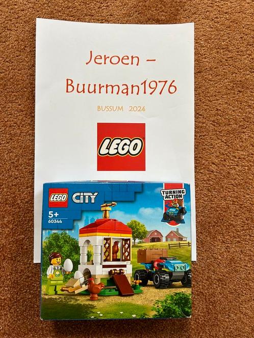 Lego 60344 CITY Kippenhok (NIEUW & MISB), Kinderen en Baby's, Speelgoed | Duplo en Lego, Nieuw, Lego, Complete set, Ophalen of Verzenden