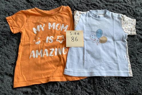 2 T-shirts 86 / 92 King's Day, Kinderen en Baby's, Babykleding | Maat 86, Zo goed als nieuw, Jongetje of Meisje, Shirtje of Longsleeve