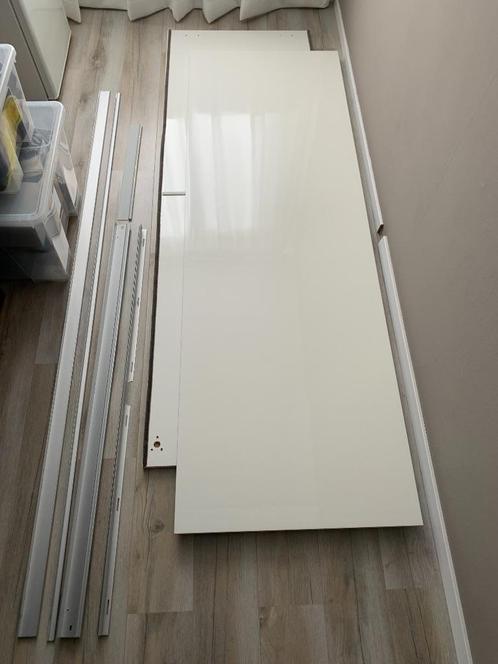 Ikea Hasvik Schuifdeur, set van 2, hoogglans wit, 150x236 cm, Huis en Inrichting, Kasten | Kledingkasten, Gebruikt, 200 cm of meer