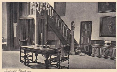 ansichtkaart Muiden het Muiderslot Woonkamer oude kaart, Verzamelen, Ansichtkaarten | Nederland, Ongelopen, Noord-Holland, 1920 tot 1940