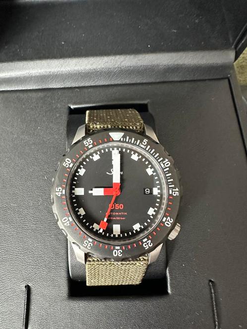 Sinn U50 SDR, Sieraden, Tassen en Uiterlijk, Horloges | Heren, Gebruikt, Polshorloge, Overige merken, Staal, Kunststof, Ophalen of Verzenden