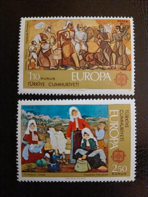Turkije 1975 Europa zegels, Postzegels en Munten, Postzegels | Europa | Overig, Postfris, Overige landen, Ophalen of Verzenden