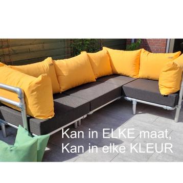 loungebank tuin op maat, loungebank buiten, loungeset tuin