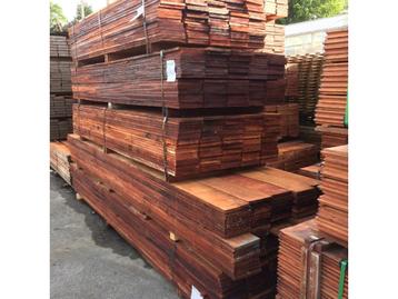 Hardhout walbeschoeiing plank 20x200mm voor maar €5,- per m1