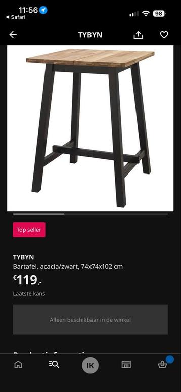 Moderne bartafel van Ikea - afbeelding 4 Moderne bartafel van Ikea - afbeelding 4