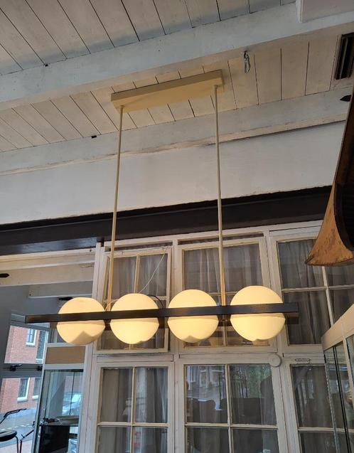 Vintage XL (industriële) design hanglamp, Huis en Inrichting, Lampen | Hanglampen, Gebruikt, 75 cm of meer, Kunststof, Metaal