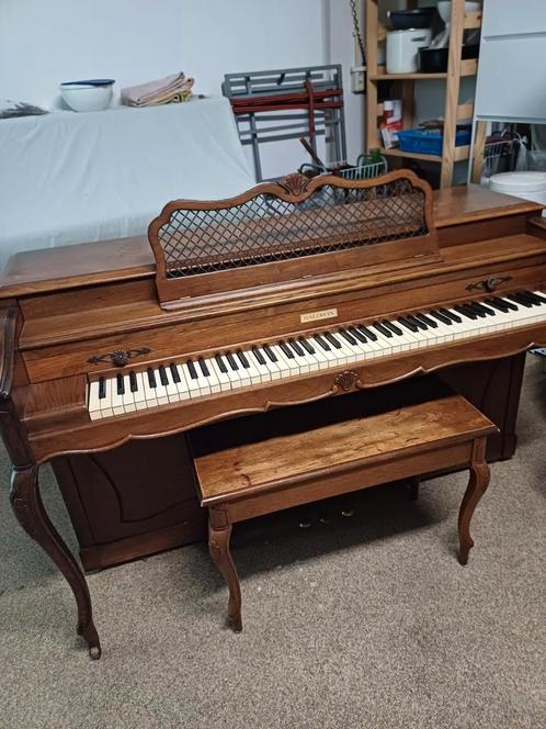 Baldwin mini piano, Muziek en Instrumenten, Piano's, Zo goed als nieuw, Piano, Bruin, Ophalen