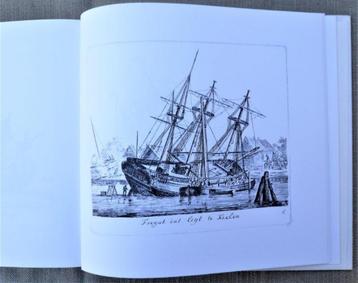 Herdruk boek 1789 verzameling 84 Hollandse schepen getekend.