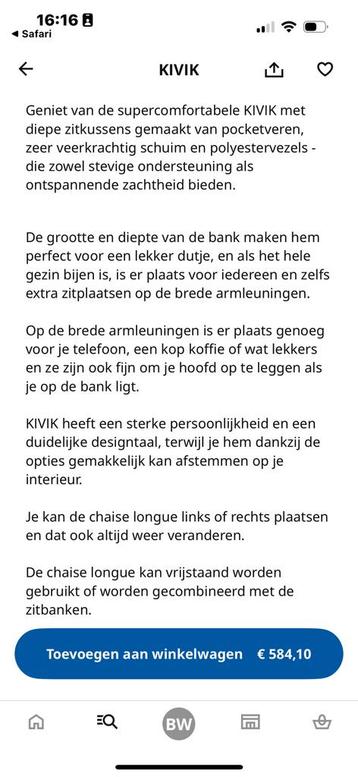 Ikea Kivik bank - afbeelding 6 Ikea Kivik bank - afbeelding 6