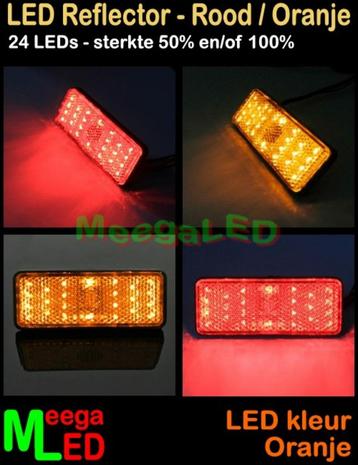 LED Reflector set 2x oranje - 1x rood Goldwing GL1800