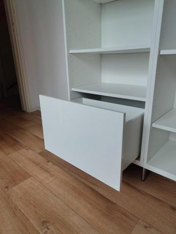 2x ikea besta kast wit met planken en lade - afbeelding 4 2x ikea besta kast wit met planken en lade - afbeelding 4