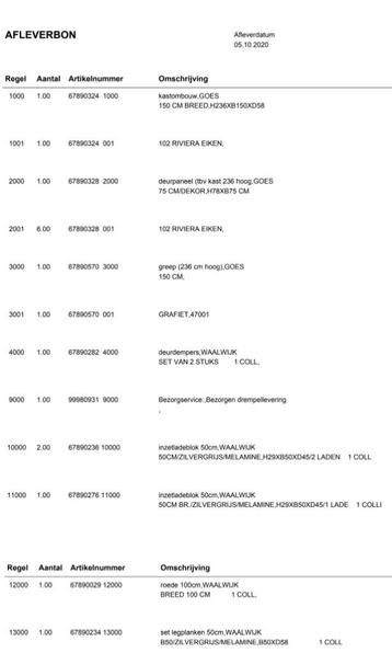 Kledingkast eiken schuifdeuren met spiegel - afbeelding 6 Kledingkast eiken schuifdeuren met spiegel - afbeelding 6