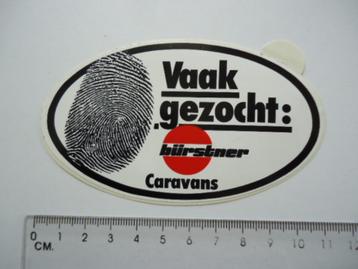 sticker BURSTNER Caravan camper kamperen camping gezocht