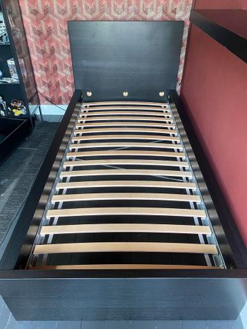 MALM Bedframe, hoog, met 2 bedlades, zwartbruin, + Matrass - afbeelding 4 MALM Bedframe, hoog, met 2 bedlades, zwartbruin, + Matrass - afbeelding 4