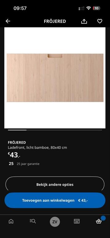 2 IKEA VROJERED ladenfronten inclusief 2 MAXIMERA laden - afbeelding 4 2 IKEA VROJERED ladenfronten inclusief 2 MAXIMERA laden - afbeelding 4