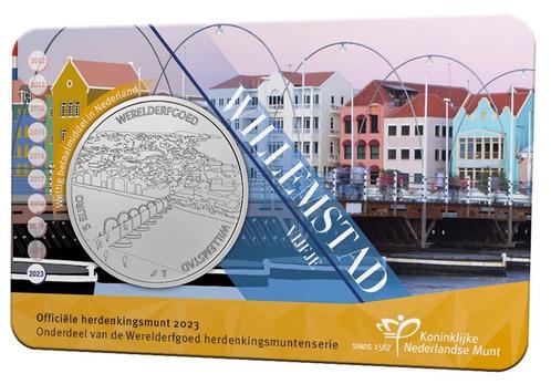 Coincard Nederland "Willemstad Vijfje" 2023 UNC kwaliteit., Postzegels en Munten, Munten | Europa | Euromunten, 5 euro, Overige landen