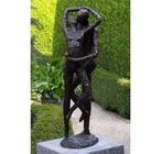 bronzen beeld / ZOENEND liefdespaar / 55 cm hoog