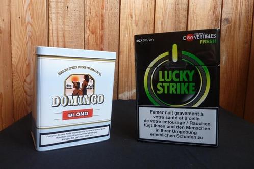 Lucky Strike en Domingo sigarettenblik - NIEUW-, Verzamelen, Blikken, Nieuw, Overige, Overige merken, Ophalen of Verzenden