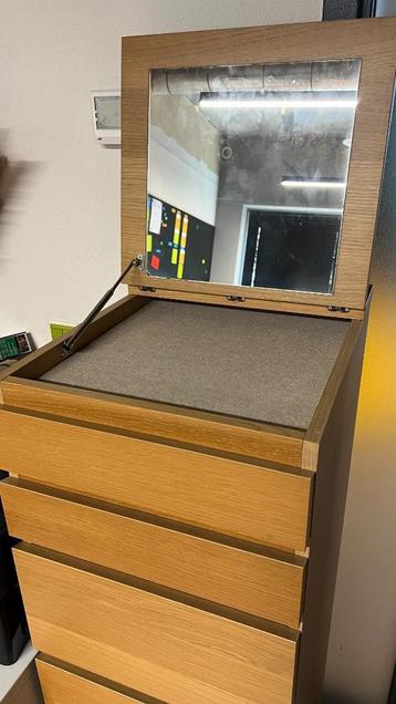 IKEA MALM ladekast met 6 lades - met spiegel - afbeelding 3 IKEA MALM ladekast met 6 lades - met spiegel - afbeelding 3