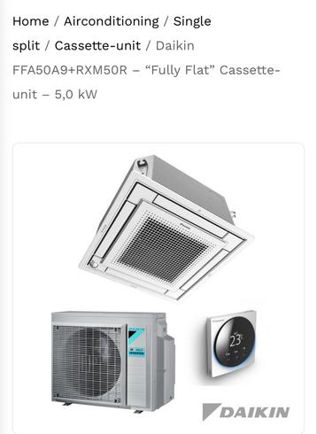 Daikin 5 kw plafond cassette zo goed als nieuw 