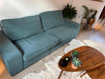IKEA KIVIK 3 zits bank met twee hoezen grijsturkoois & beige - afbeelding 3 IKEA KIVIK 3 zits bank met twee hoezen grijsturkoois & beige - afbeelding 3