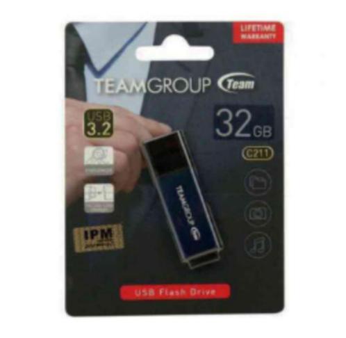 USB STICKTEAMGROUP C211 USB-A 3.2-FLASHDRIVE 32 GB, Computers en Software, USB Sticks, Nieuw, 32 GB, Verzenden