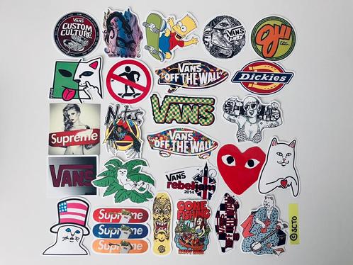 Stickers Vans Dickies CDG Supreme Ripndip skateboard helm, Sport en Fitness, Skateboarden, Nieuw, Skateboard, Longboard, Ophalen of Verzenden