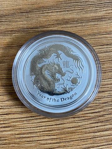 Lunar dragon 2012 - 1/2 oz zilver - oplage 389.161!!