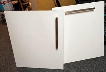 IKEA Faktum abstract hoogglans wit fronten 60x70cm met greep