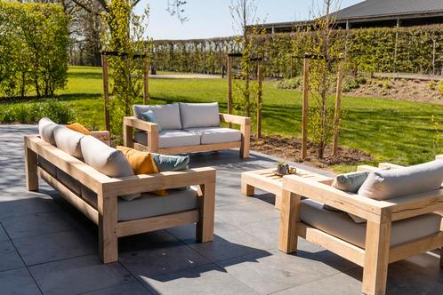 Eiken tuinmeubelen, handgemaakt, nieuw! LENTEACTIE🌱🌞, Tuin en Terras, Tuinsets en Loungesets, Nieuw, Bank, Ophalen of Verzenden