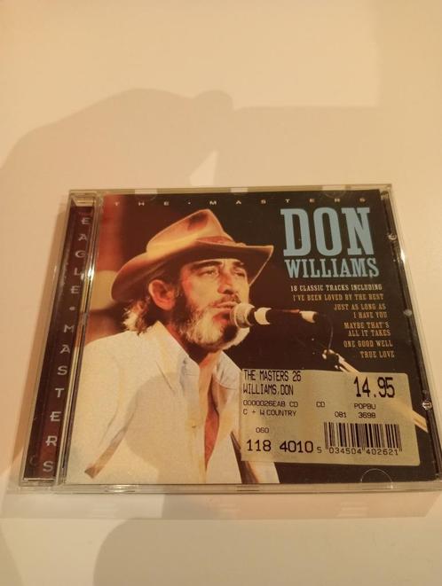 Don Williams - Don Williams The Masters 18 Classic Tracks, Cd's en Dvd's, Cd's | Country en Western, Zo goed als nieuw, Ophalen of Verzenden