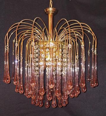 Schitterende Grote Murano Regency Teardrops Kroonluchter